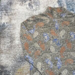 Woolrich Women's Medium Western Half Zip Pullover Paisley Southwest